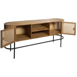 * Buffets Et Meubles Bar>Buffet Teck Rotin 2 Portes Piana