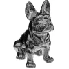 Atmosphera Bulldog Argent H.22Cm- Objets De Decoration