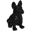 Atmosphera Bulldog Noir H.22Cm- Objets De Decoration