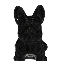 Atmosphera Bulldog Noir H.22Cm- Objets De Decoration