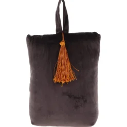 maxibazar Butee De Porte Velours Annees 30 Gris Anthracite- Boudins De Porte