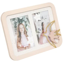 Atmosphera Cadre 2 Photos Oiseau Dore- Decorations Murales