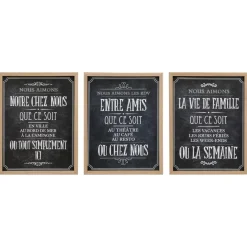 Atmosphera Cadre Deco Bistrot 24.5X31.5Cm- Toiles Et Tableaux