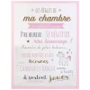 maxibazar Cadre Les Regles De La Chambre Fille- Decorations Murales