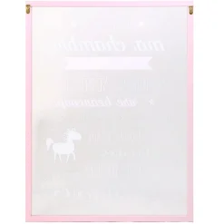 maxibazar Cadre Les Regles De La Chambre Fille- Decorations Murales