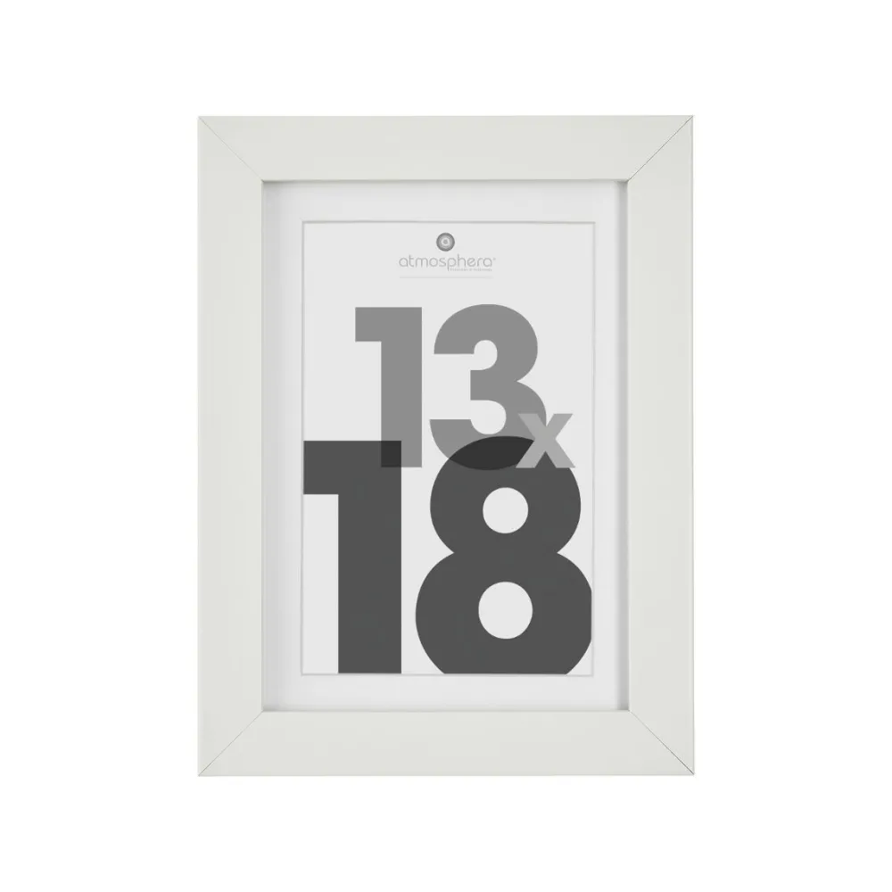 Atmosphera Cadre Photo Blanc Eva 13X18Cm- Cadres Photos