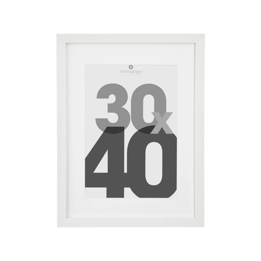 Atmosphera Cadre Photo Blanc Eva 30X40Cm- Cadres Photos
