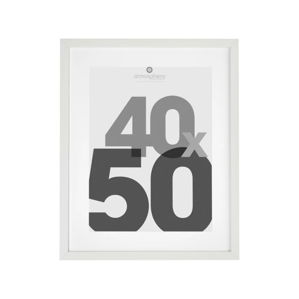 Atmosphera Cadre Photo Blanc Eva 40X50Cm- Cadres Photos