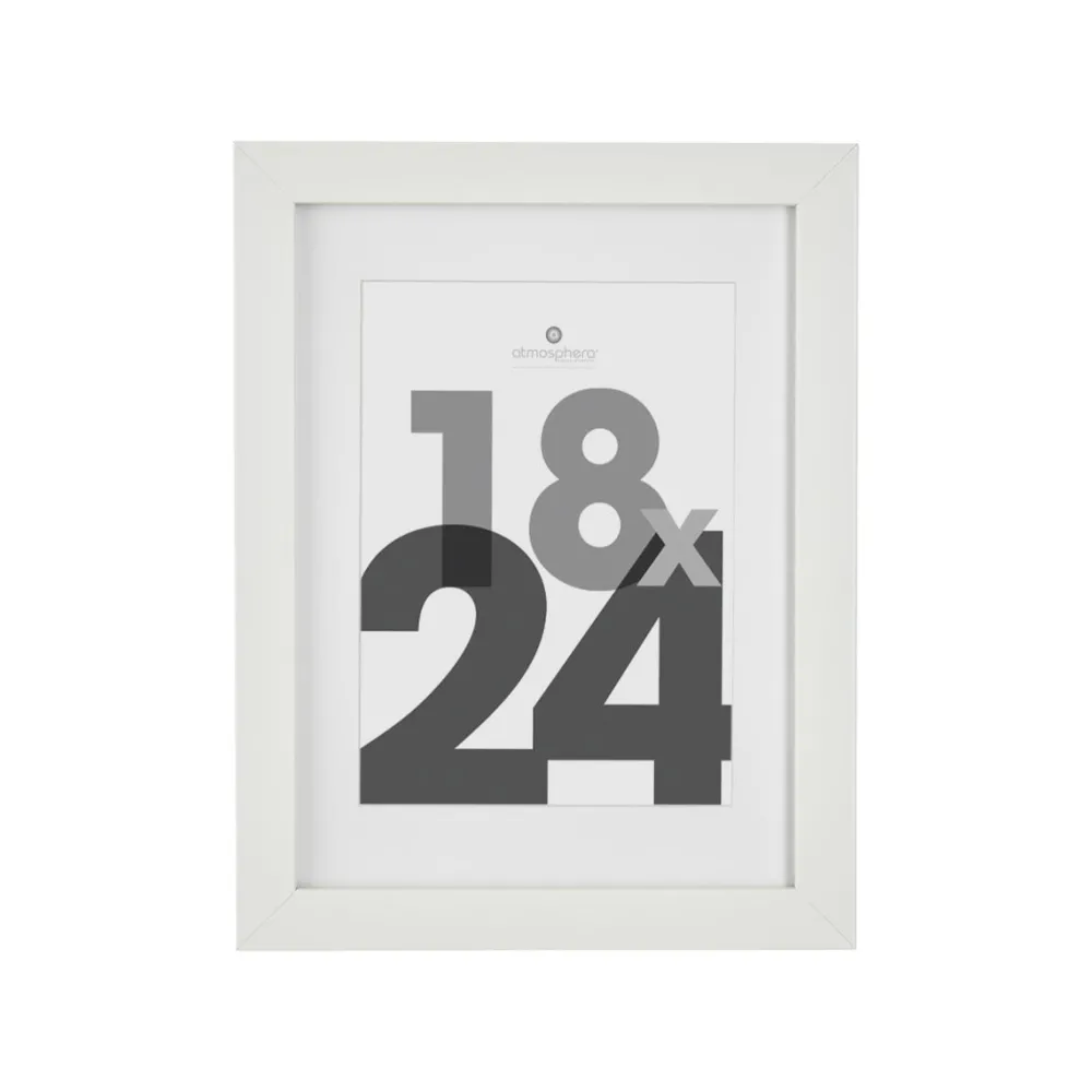 Atmosphera Cadre Photo Blanc Eva 18X24Cm- Cadres Photos