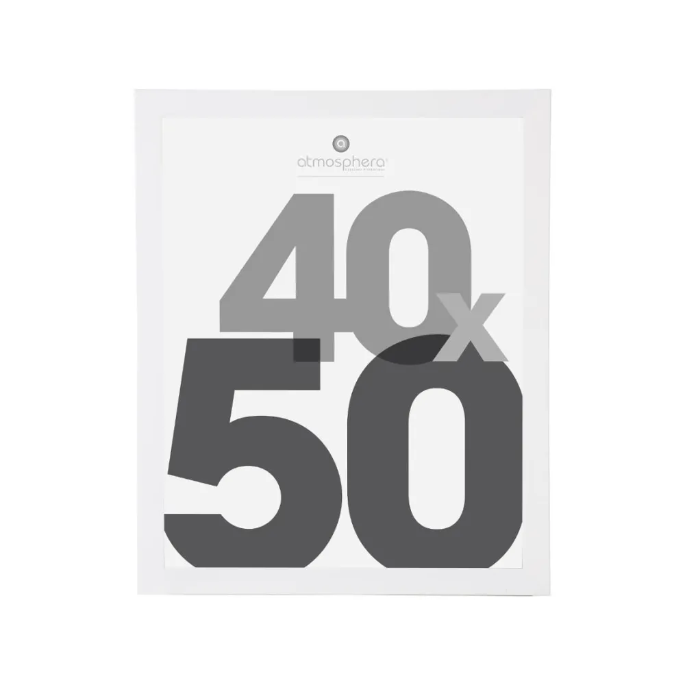 Atmosphera Cadre Photo Blanc Lise 40X50Cm- Cadres Photos