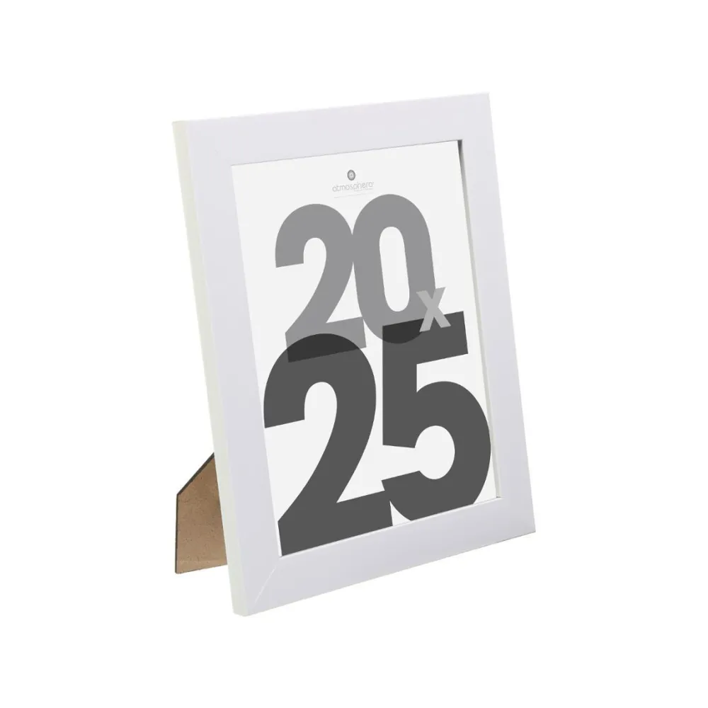 Atmosphera Cadre Photo Blanc Lise 20X25Cm- Cadres Photos