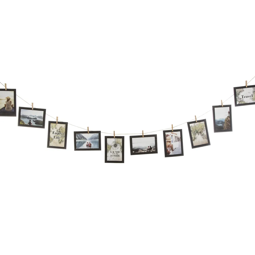 maxibazar Cadre Photo Corde Loft 10X15Cm- Cadres Photos