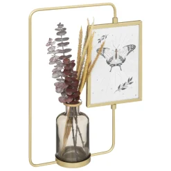 maxibazar Cadre Photo Metal Cristina D.10X15Cm- Objets Decoratifs Muraux