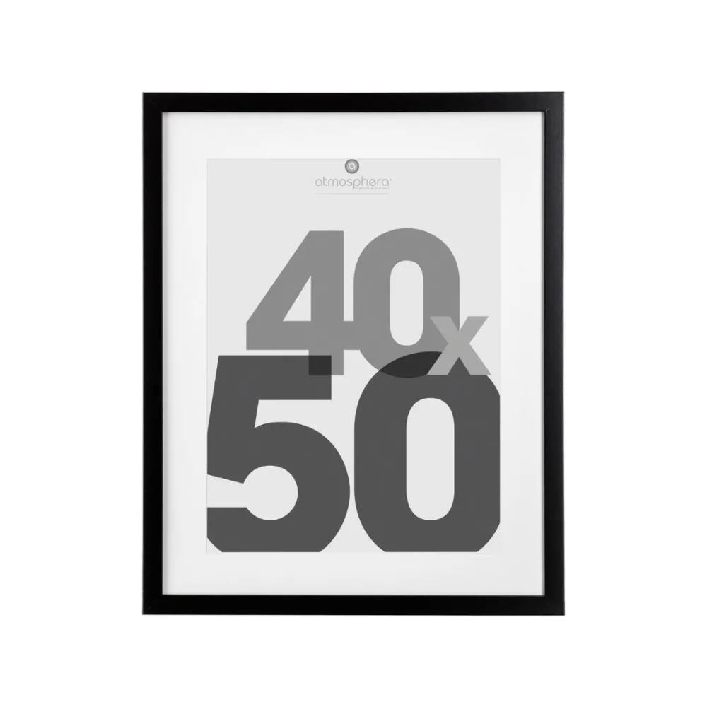 Atmosphera Cadre Photo Noir Eva 40X50Cm- Cadres Photos