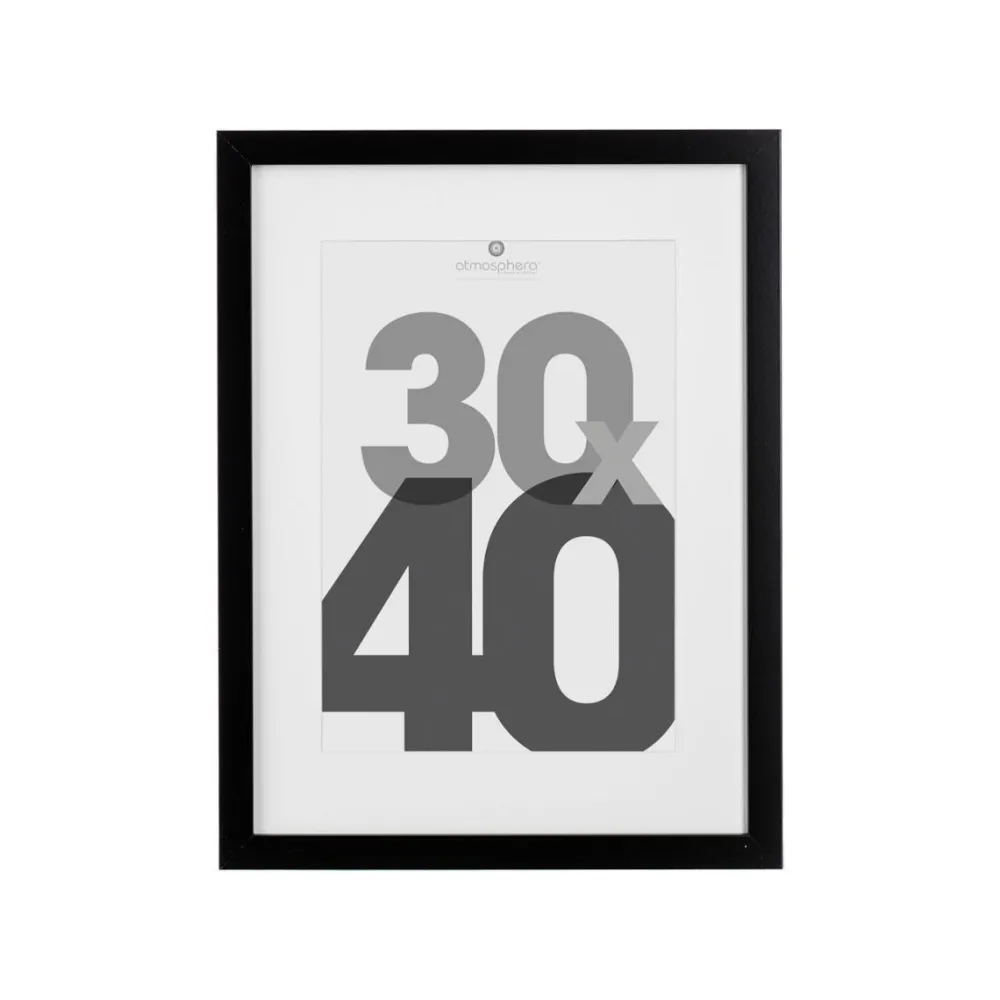 Atmosphera Cadre Photo Noir Eva 30X40Cm- Cadres Photos