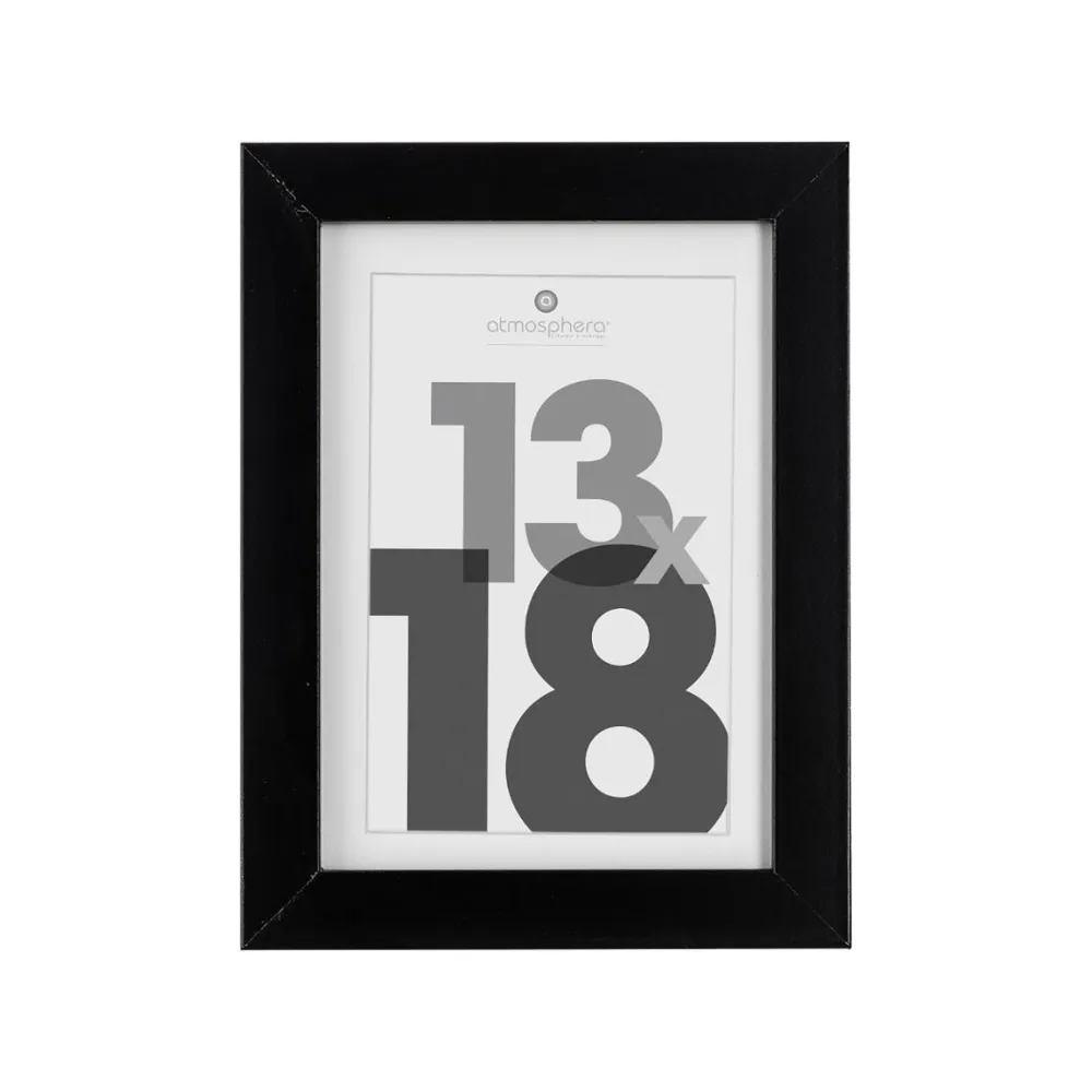 Atmosphera Cadre Photo Noir Eva 13X18Cm- Cadres Photos