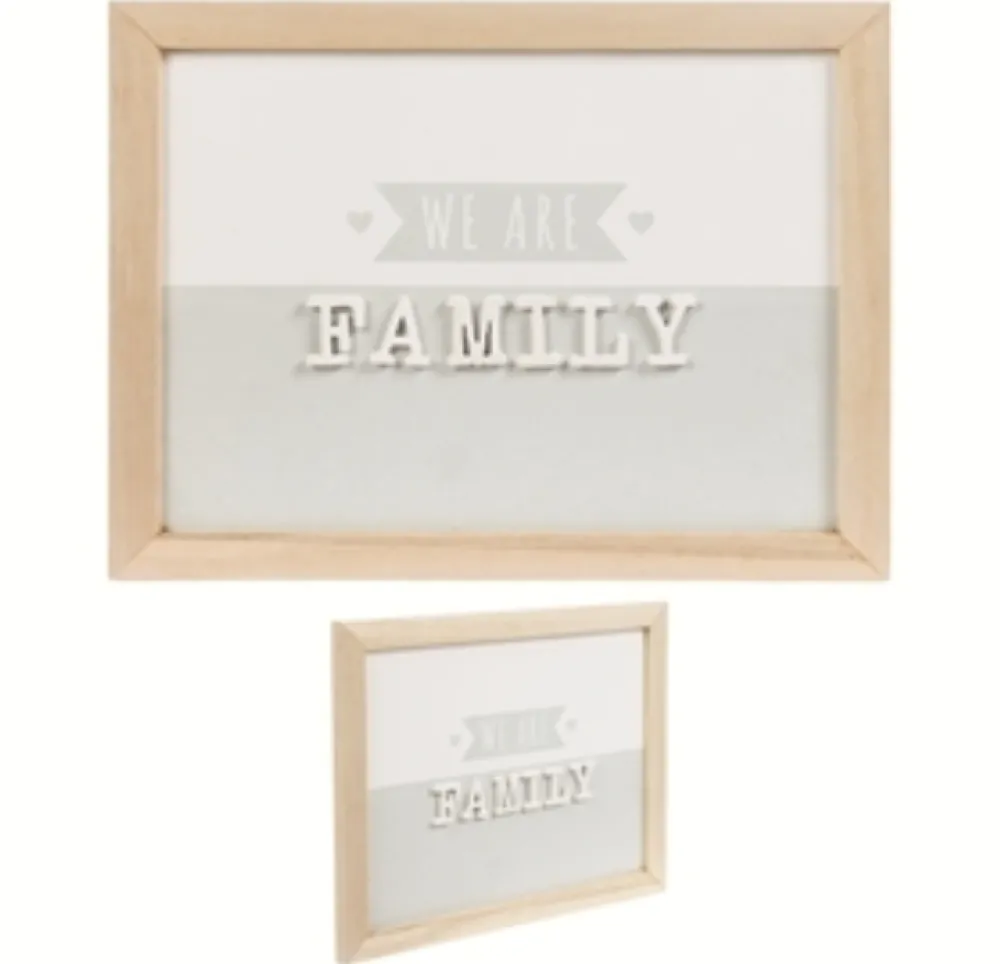 maxibazar Cadre We Are Family 18X23Cm- Toiles Et Tableaux