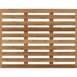 Tapis De Salle De Bain Et Wc|* Caillebotis Bambou Antiderapant 62X45Cm Bambou