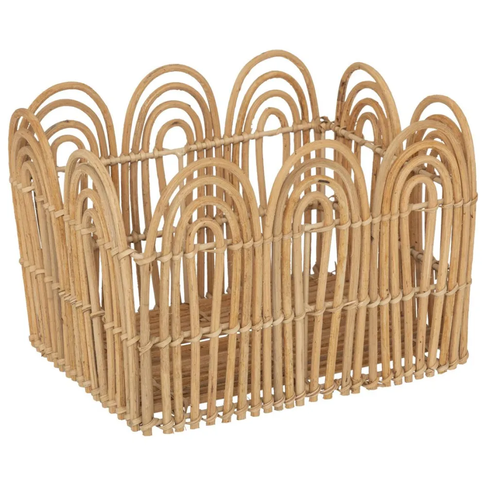 maxibazar Caisse Cagette Lour Naturel D.31X24X19 Cm- Objets De Decoration