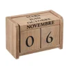 Atmosphera Calendrier Bois Colonial- Memos Et Semainiers