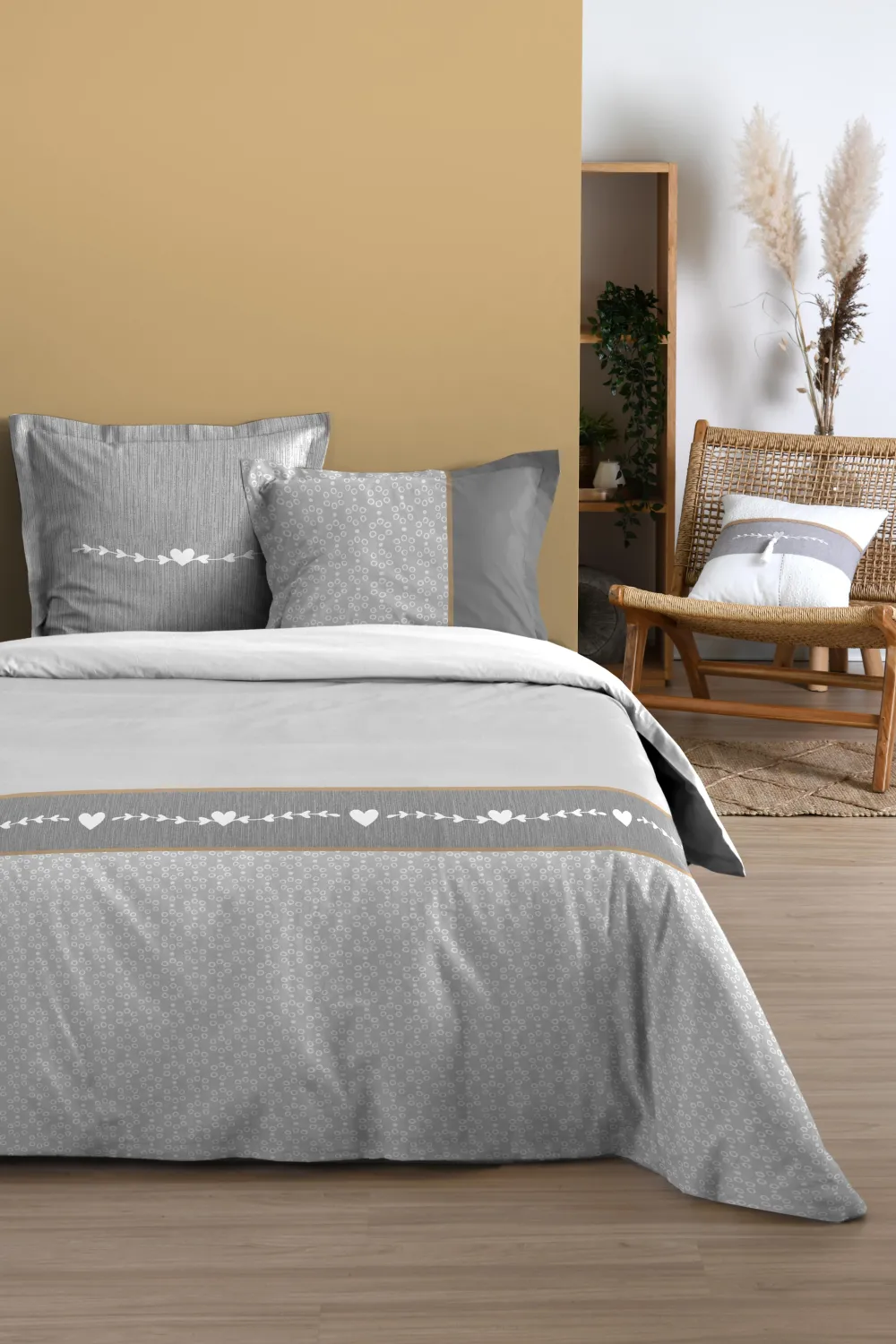 maxibazar Candice Housse Couette 260X240Cm 2 Taies Oreiller 63X63Cm- Housses De Couette