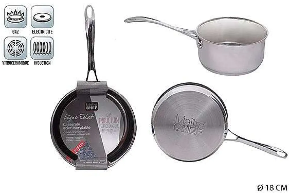 Cuisson|* Casserole Inox 18Cm