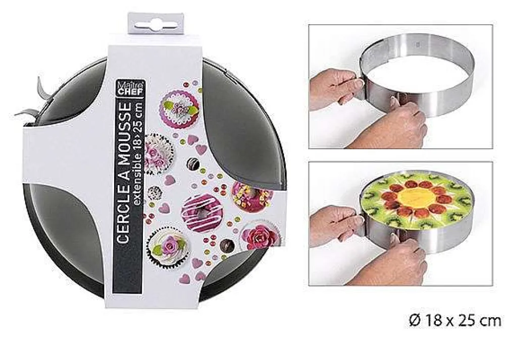 Pâtisserie|* Cercle A Mousse Extensible 18 A 25Cm