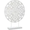 Atmosphera Cercle Deco Sculpte Blanc H.48Cm- Objets De Decoration