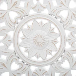 Atmosphera Cercle Deco Sculpte Blanc H.48Cm- Objets De Decoration