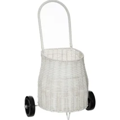Atmosphera Chariot Plastique Effet Osier- Objets De Decoration Pour Enfant