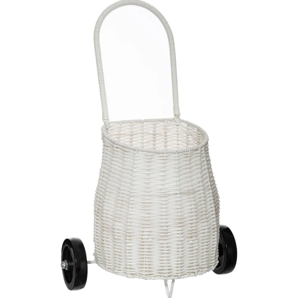 Atmosphera Chariot Plastique Effet Osier- Objets De Decoration Pour Enfant