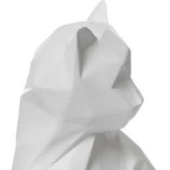 maxibazar Chat Resine Origami Delia H.20Cm- Objets De Decoration