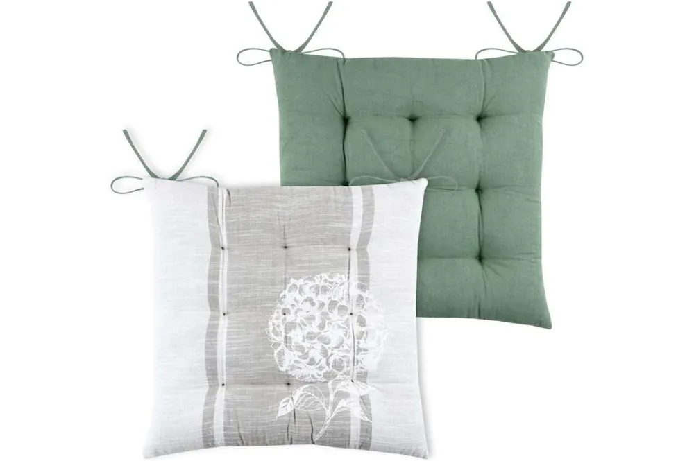 maxibazar Chaumont Galette De Chaise 40X40Cm Ecru- Galettes De Chaise