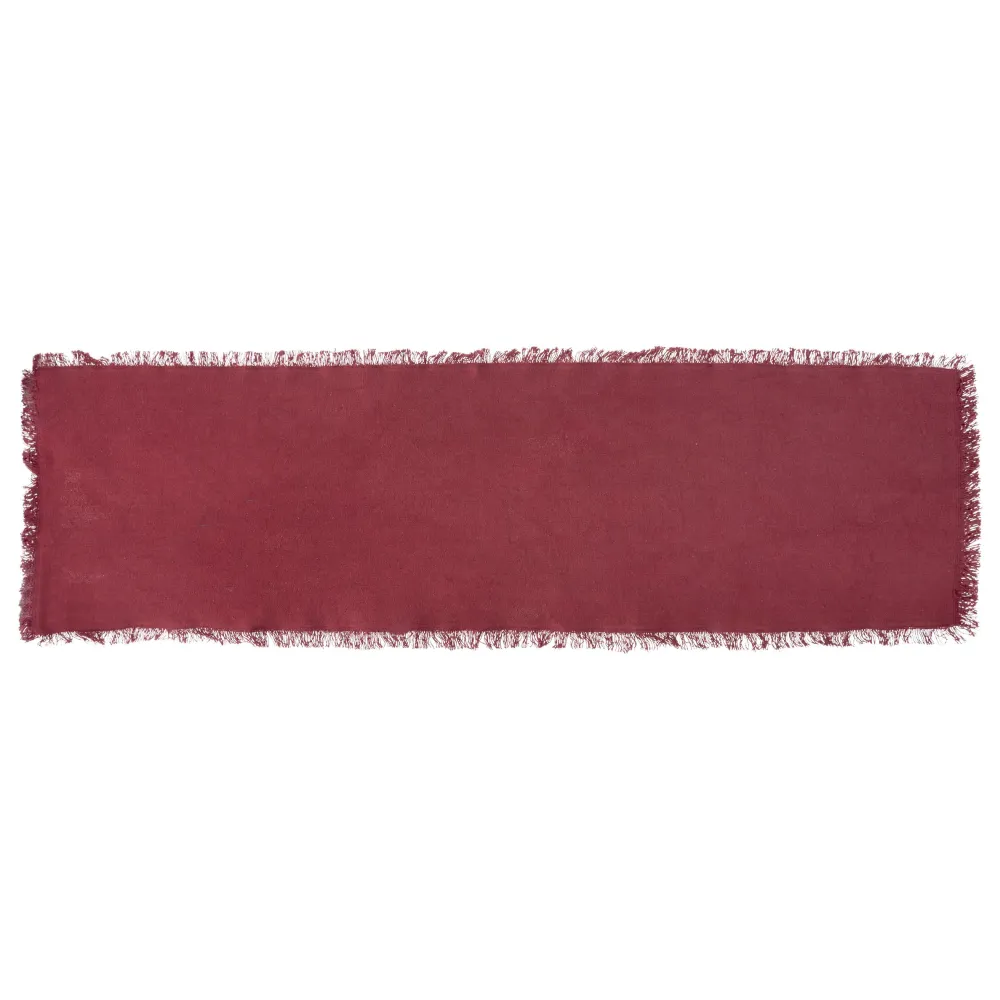 maxibazar Chemin De Table Maha Grenat 38X140Cm- Sets De Table Et Chemins De Table