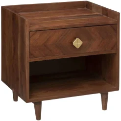 Atmosphera Tables De Chevet>Chevet 1 Tiroir Roxas D.48X35X50Cm