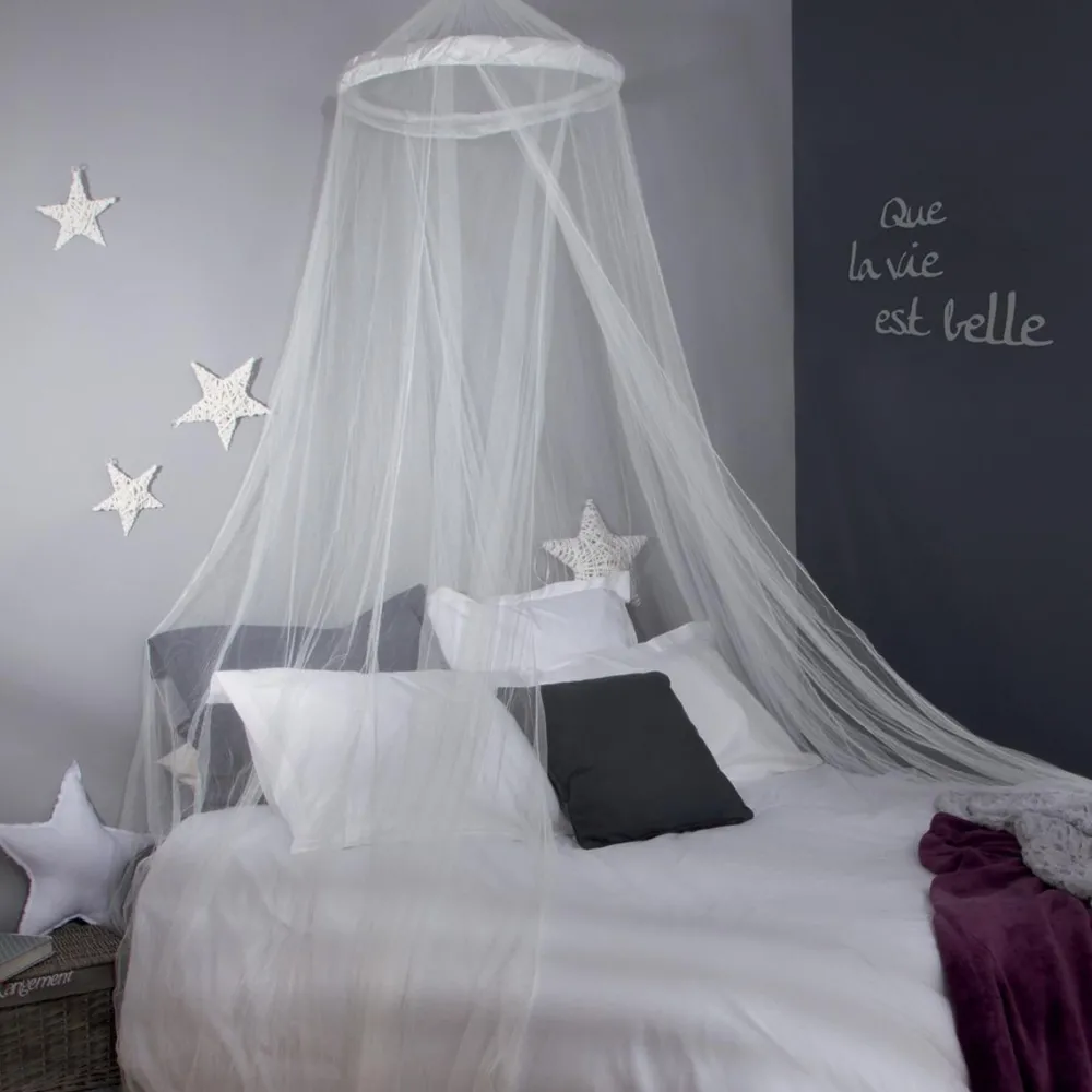 Atmosphera Ciel De Lit Blanc 60X250Cm- Voilage Et Rideau Enfant