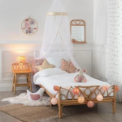 Atmosphera Ciel De Lit Bordure Doree- Voilage Et Rideau Enfant