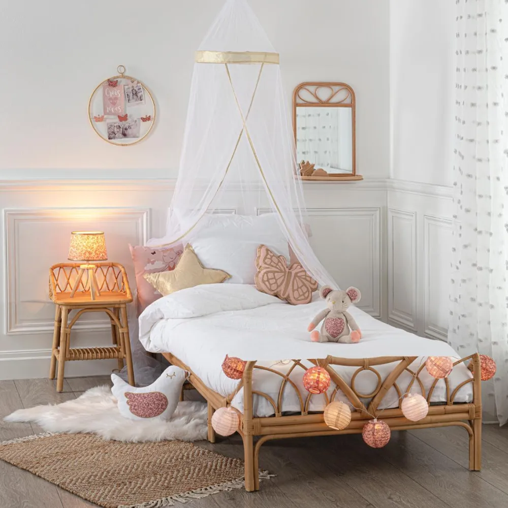 Atmosphera Ciel De Lit Bordure Doree- Voilage Et Rideau Enfant