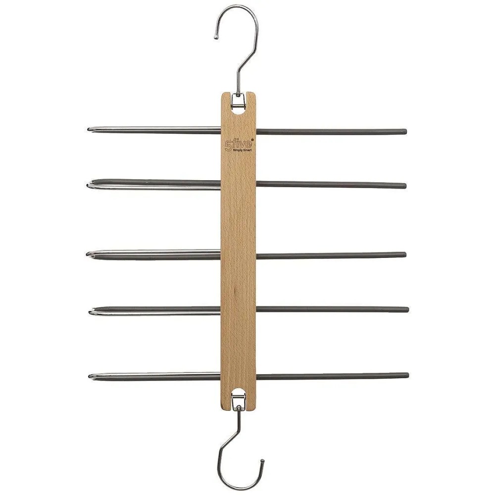 Organisation Du Dressing|Five Cintre Bois 5 Pantalons
