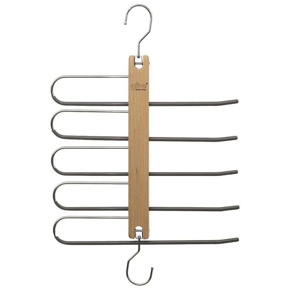 Organisation Du Dressing|Five Cintre Bois 5 Pantalons