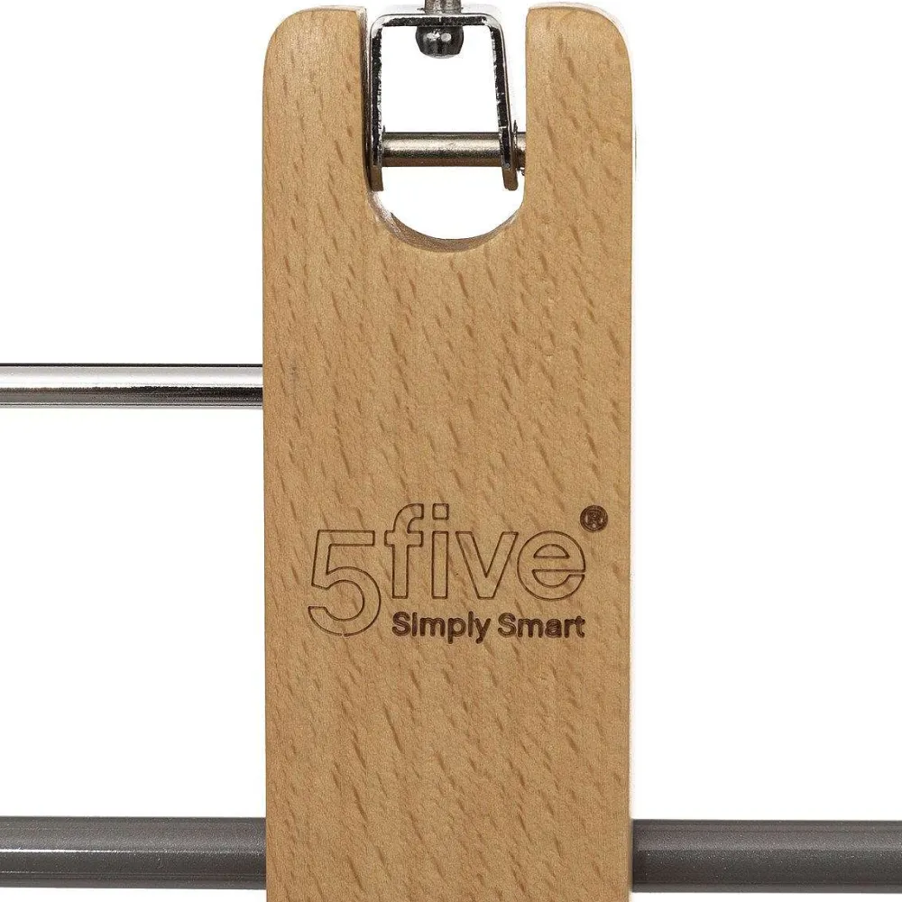 Organisation Du Dressing|Five Cintre Bois 5 Pantalons