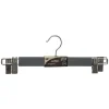 Organisation Du Dressing|Five Cintre Bois Pince Metal Gris X2 Pièces