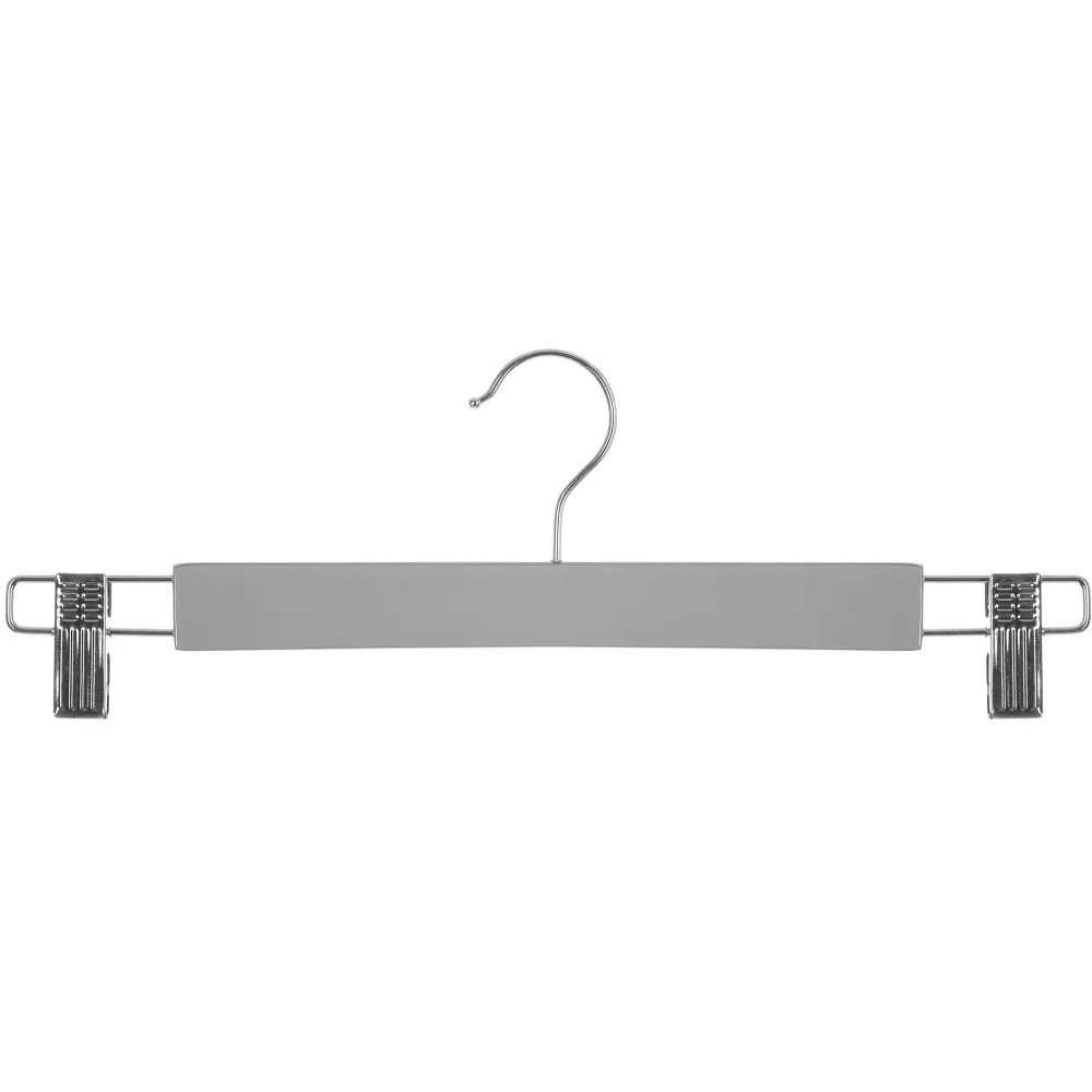 Organisation Du Dressing|Five Cintre Bois Pince Metal Gris X2 Pièces