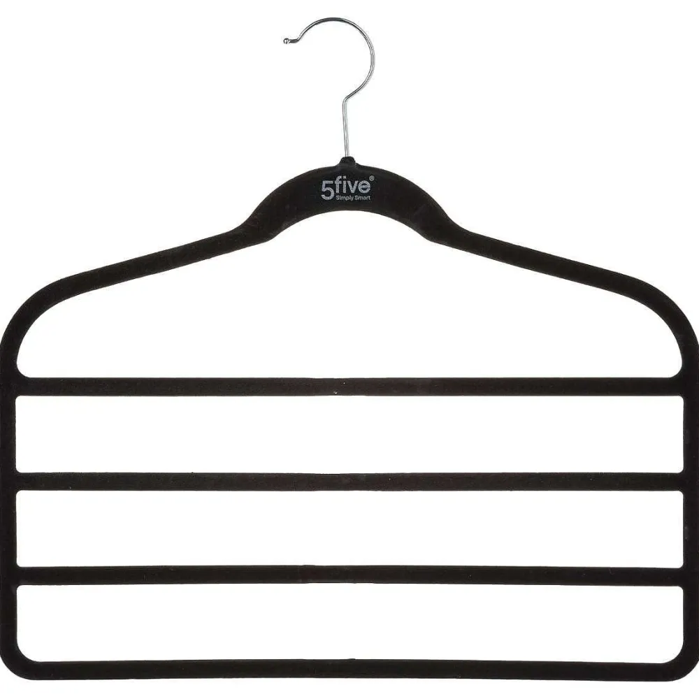 Organisation Du Dressing|Five Cintre Feutrine 4 Pantalons X2