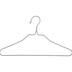 Organisation Du Dressing|Five Cintre Metal Fin Gris Clair X10 Pièces