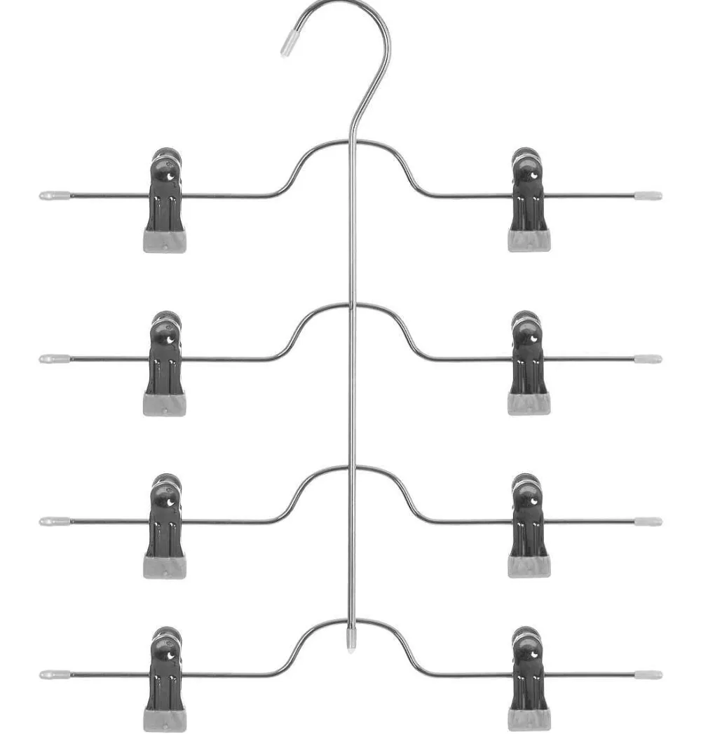 Organisation Du Dressing|Five Cintre Metal Pince 4 Pantalons