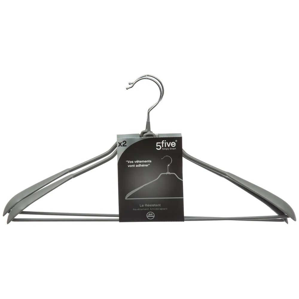 Organisation Du Dressing|Five Cintre Metal Veste Gris X2 Pièces