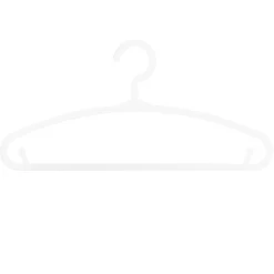 Atmosphera Cintre Plastique X 6 Pieces Blanc- Objets De Decoration Pour Enfant