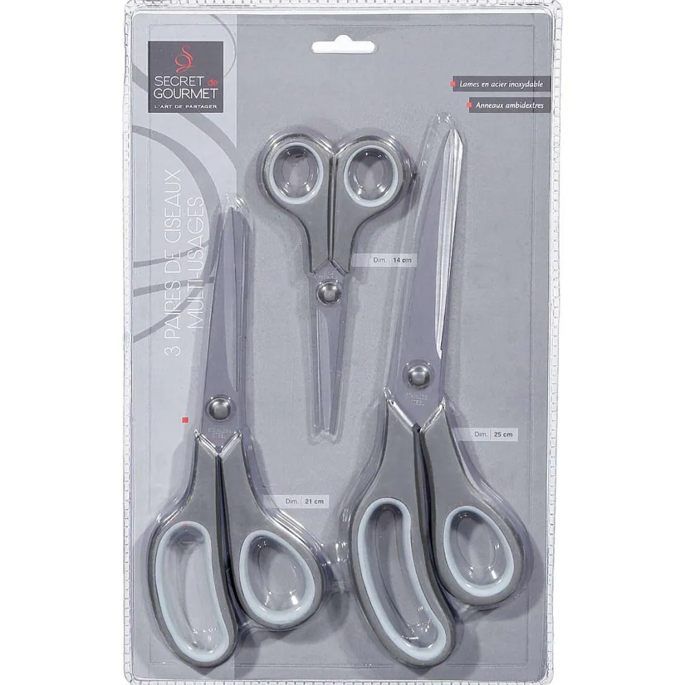 Preparation|Five Ciseaux Multi Usage Essentiel X3 Pièces