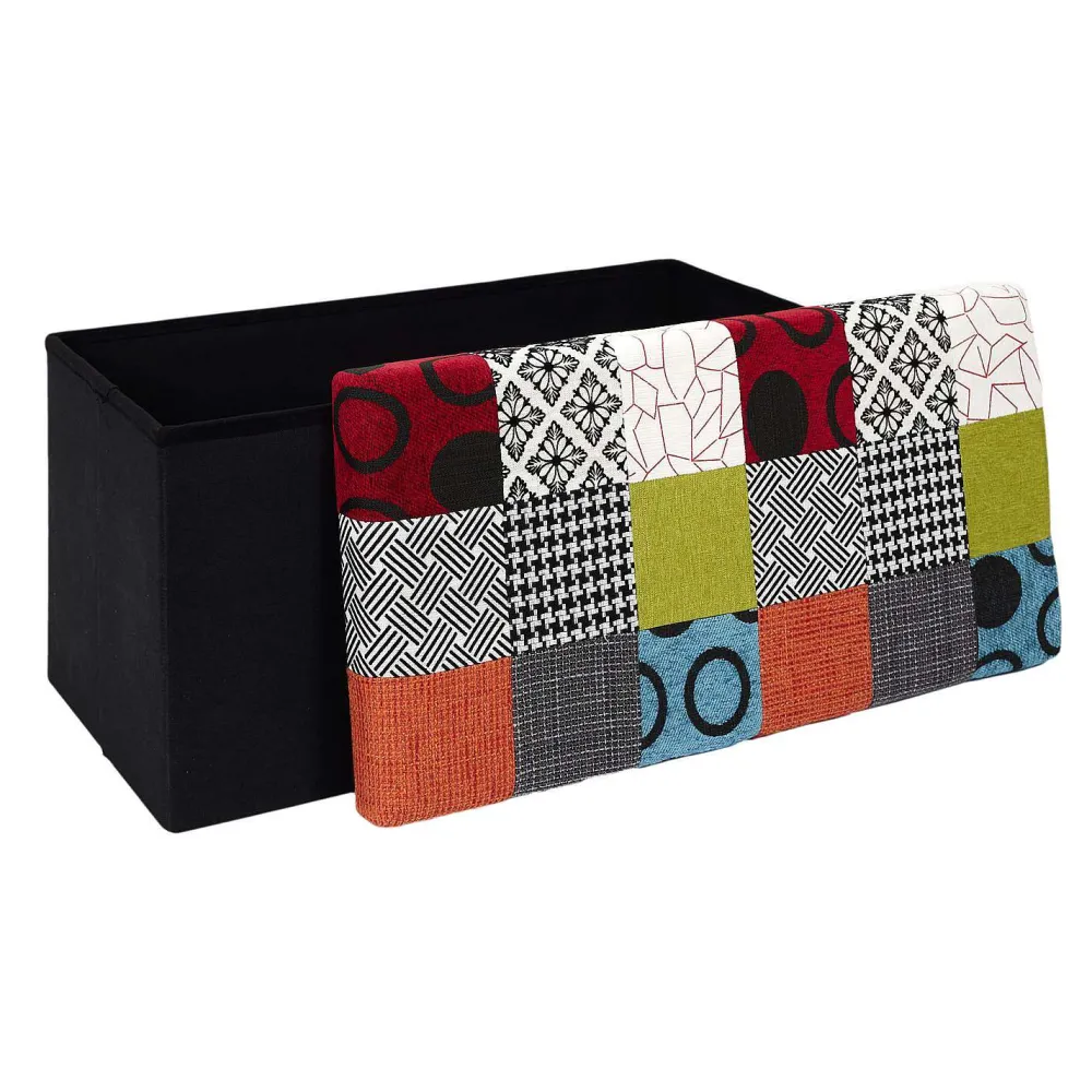 * Poufs>Coffre Banc Pliable Patchwork